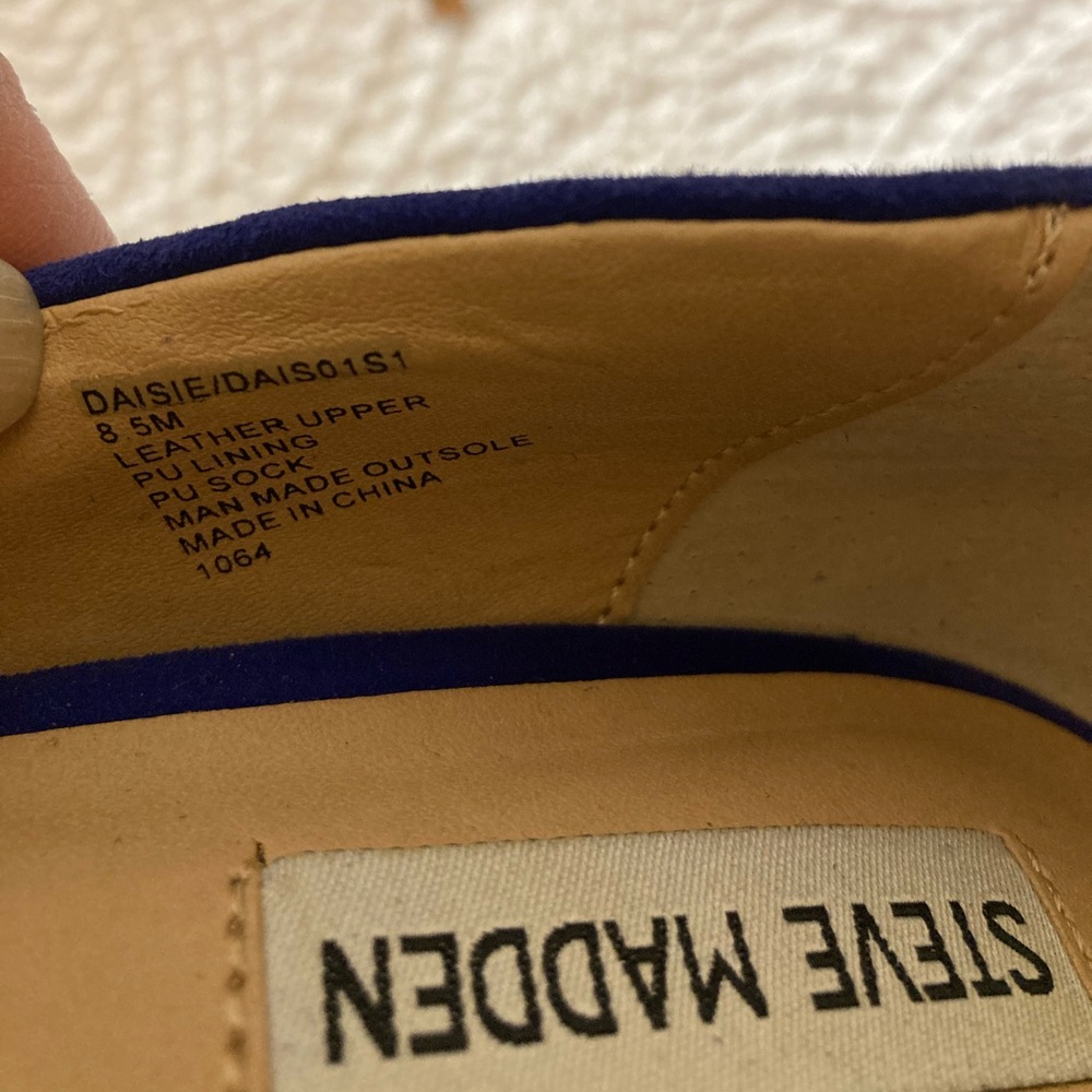 Steve Madden Women’s Blue Suede Pointed-toe Stilettos Pumps High Heels Size 8.5 - Picture 9 of 14